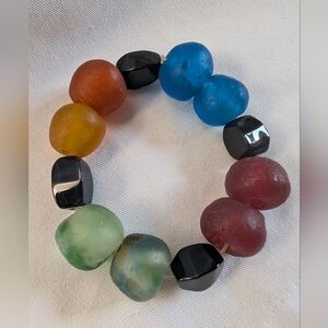 Vintage Large Glass Beaded Bracelet